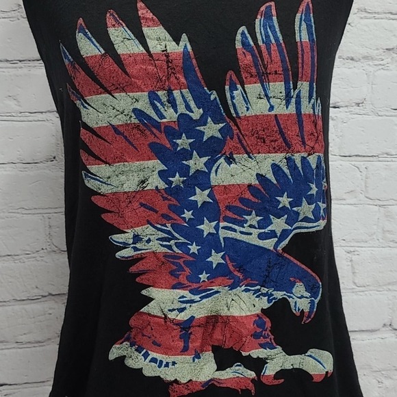 full tilt american eagle black laced back tank top - Picture 3 of 10